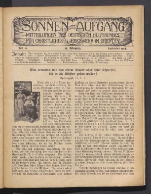 Heft 12. 15. Jahrgang. September 1913