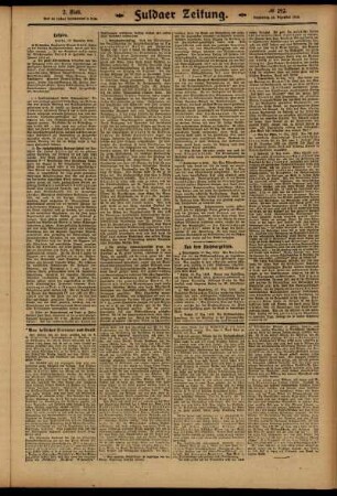Zweite Ausgabe vom Donnerstag, den 18. Dezember 1913.