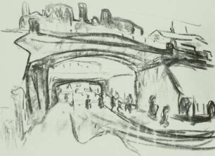 Eisenbahnbrücke in Dresden