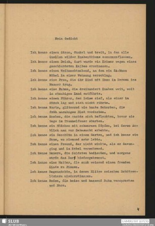 Mein Gedicht