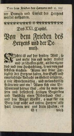 Das XXI. Capitel - Das XXX. Capitel