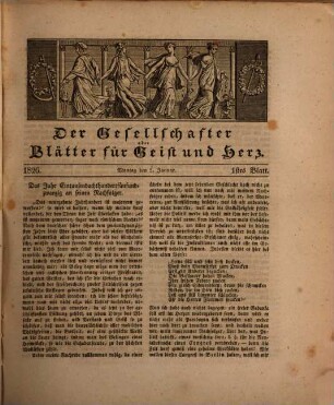 Der Gesellschafter oder Blätter für Geist und Herz : ein Volksblatt. 10, 10. 1826