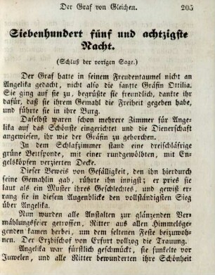 Siebenhundert fünf und achtzigste Nacht
