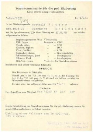 Bitzer, Gotthilf