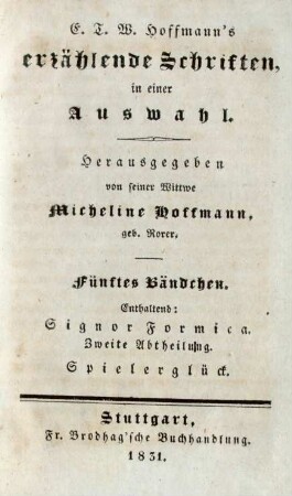 Bändchen 5: Signor Formica