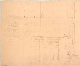 Fischer, Theodor; München - Westend, Bergmannstr.; Ledigenheim - Büroräume EG (Grundriss)