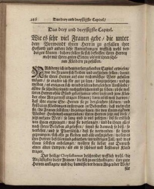 Das drey und dreyssigste Capitel.