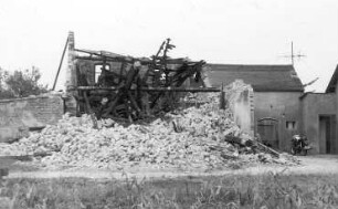 Schönteichen-Hausdorf. Rausch Mühle, nach dem Brand