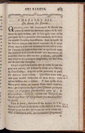 Chapitre III. Du devoir des Parens.