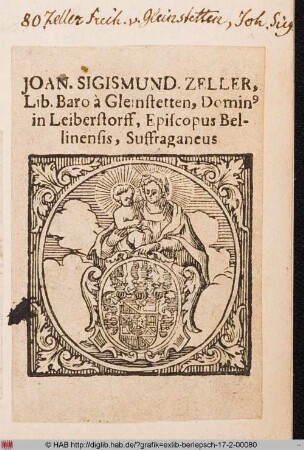 Wappen des Johann Sigmund von Zeller