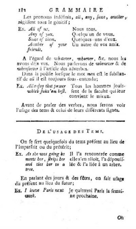 De l'Usage des Tems.