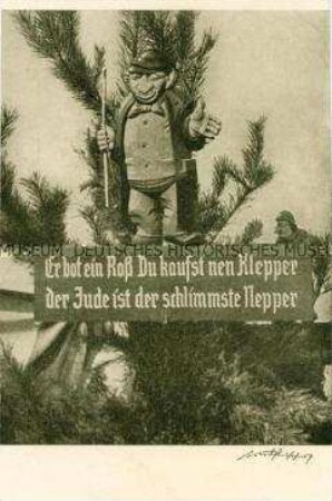 Antisemitische Postkarte