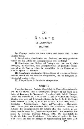 Gesang