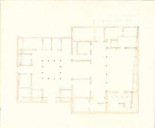 Gärtner, Friedrich von; Aschaffenburg; Pompejanisches Haus (Pompejanum) - Grundriss