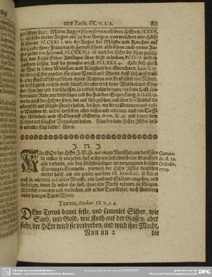 Die ein und sechtzigste Predigt aus Zach. IX. v. 3. 4.
