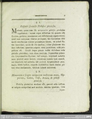 §. I. Definitio succincta Phthiseos pituitosae