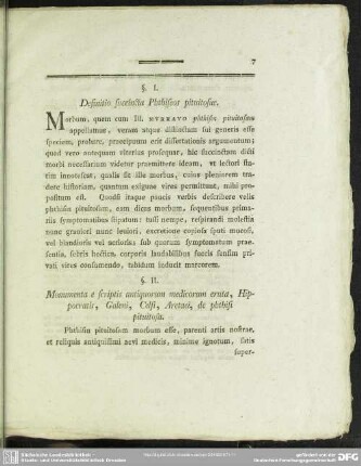 §. I. Definitio succincta Phthiseos pituitosae
