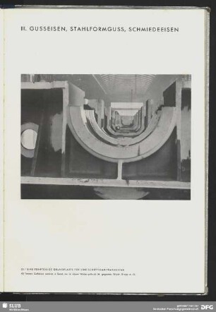 III. Gusseisen, Stahlformguss, Schmiedeeisen