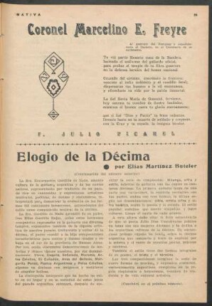 Elogio de la Décima - (Continuación del número anterior)