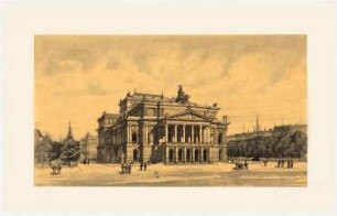 Theater-Entwürfe: Theater: Perspektivische Ansicht