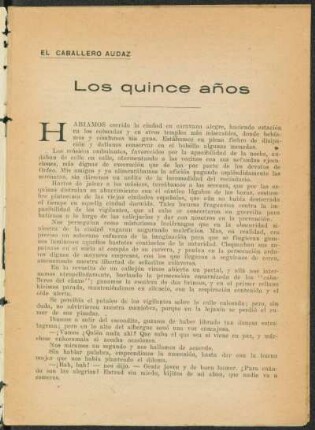 Los quince años