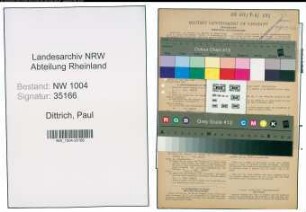 Entnazifizierung Paul Dittrich , geb. 13.01.1899 (Schaffner)