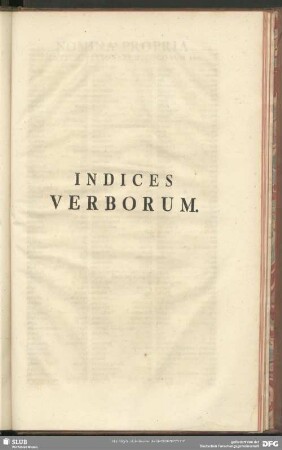 Indices Verborum