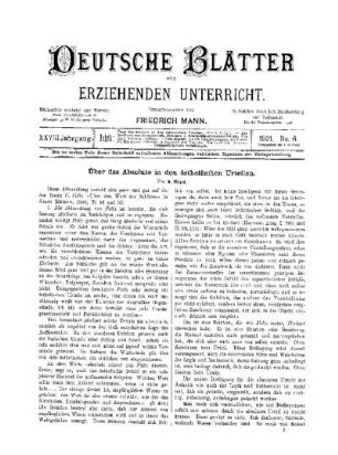 Über das Absolute in den ästhetischen Urteilen