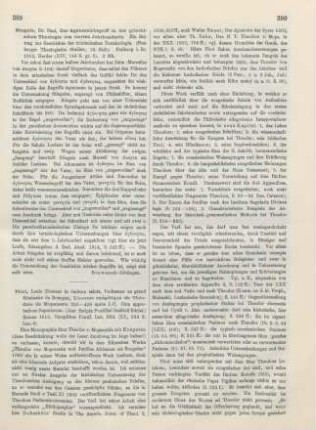 389 [Rezension] Stiegele, Paul, Der Agennesiebegriff in der griechischen Theologie des vierten Jahrhunderts