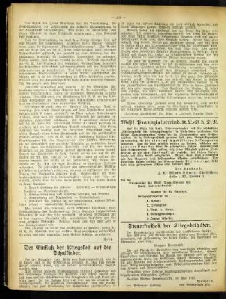 Steuerfreiheit der Kriegsbeihilfen