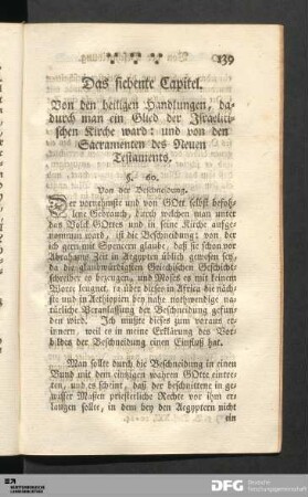 Das siebente Capitel.