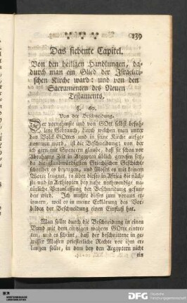 Das siebente Capitel.