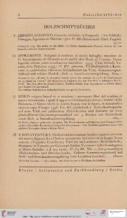 Holzschnittbücher (Nr. 9 - 30)
