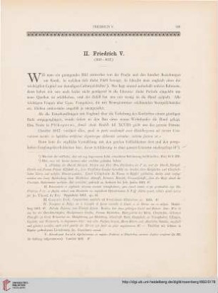 II: Friedrich V. (1610-1632.)