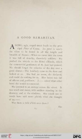 A Good Samaritan