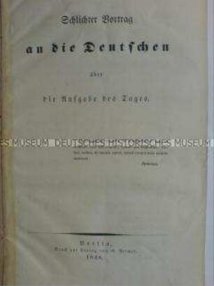 Schrift zur Reichsverfassungskampagne