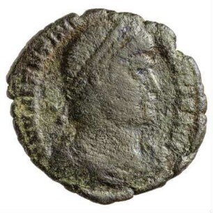Münze, Aes 3, 25. Februar 364 bis 24. August 367 n. Chr.