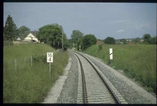 Strecke in km 16+400