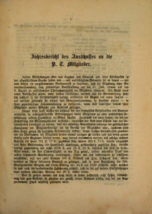 Rechenschaftsbericht des Ausschusses des Vorarlberger Museums-Vereins in Bregenz. 11. 1869