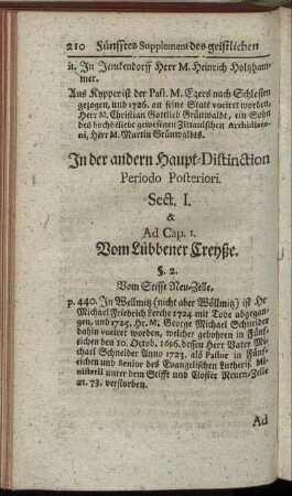 In der andern Haupt- Distinction.