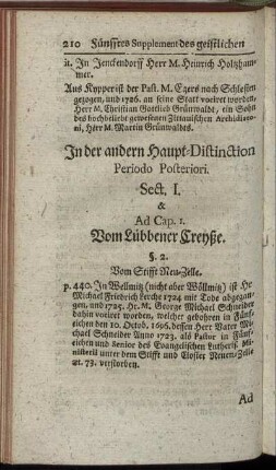 In der andern Haupt- Distinction.