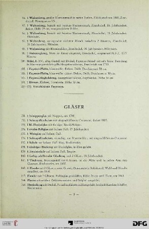 Gläser (Nr. 131-170)