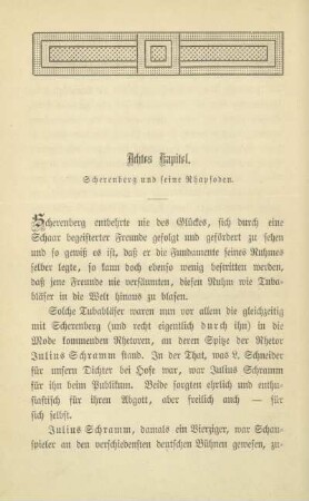Achtes Kapitel. Scherenberg und seine Rhapsoden