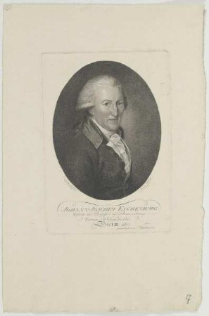 Bildnis des Johann Joachim Eschenburg