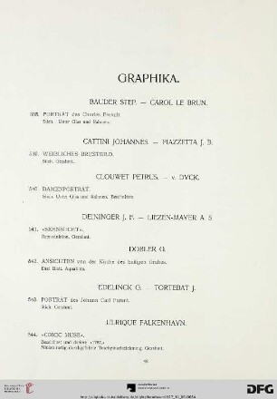 Graphika (Nr. 538-578)