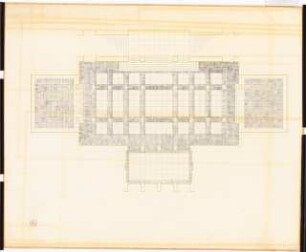 Reichsluftfahrtministerium, Berlin: Saalbau, Wandel-/Ehrenhalle (Fußboden): Grundriss [1:20]