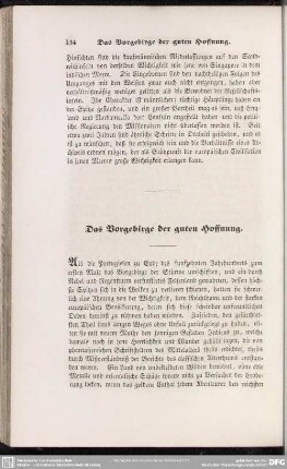 Das Vorgebirge der guten Hoffnung
