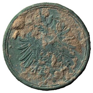 Fundmünze, Pfennig, 1875