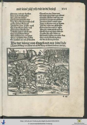 Wie der künig von Engelland mit seinem hör zoch gegen den künig von schotten / und wie der künig von schotten floch mit seinem hör