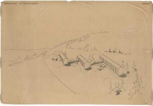 Schneider - Esleben, Paul; Lennestadt - Altenhundem; Gymnasium der Stadt Lennestadt - Gymnasium in der Landschaft (Perspektive)